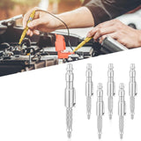 Maxbell 6Pcs 1/4" i/M Type Plug Air Blow Aluminium for Craftsmen Silver