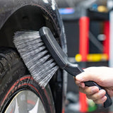 Maxbell Tire Brush for Car Sturdy Ergonomic Handle Professional Wheel Tire Brush