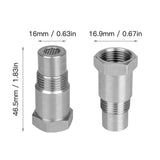 Maxbell Extension Pipe Fitting Thread M18x1.5mm Straight Oxygen Extender Metal Parts