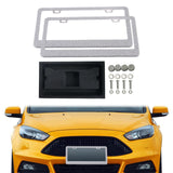 Maxbell 2x Car License Plate Frame Holder High Performance Stainless Steel Accessory White