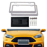 Maxbell 2x Car License Plate Frame Holder High Performance Stainless Steel Accessory Multi