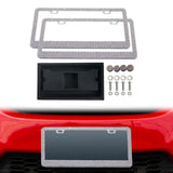 Maxbell 2x Car License Plate Frame Holder High Performance Stainless Steel Accessory Multi