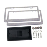 Maxbell 2x Car License Plate Frame Holder High Performance Stainless Steel Accessory Multi
