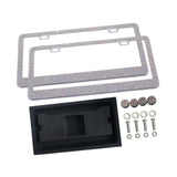 Maxbell 2x Car License Plate Frame Holder High Performance Stainless Steel Accessory Multi