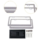 Maxbell 2x Car License Plate Frame Holder High Performance Stainless Steel Accessory Multi