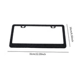 Maxbell 2x Car License Plate Frame Holder High Performance Stainless Steel Accessory Black