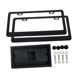Maxbell 2x Car License Plate Frame Holder High Performance Stainless Steel Accessory Black