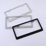 Maxbell 2x Car License Plate Frame Holder High Performance Stainless Steel Accessory Black