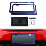 Maxbell 2x Car License Plate Frame Holder High Performance Stainless Steel Accessory Blue
