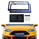 Maxbell 2x Car License Plate Frame Holder High Performance Stainless Steel Accessory Blue