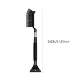 Maxbell Generic Ice Scraper Telescopic Gifts with Comfortable Grip Sturdy Snow Brush Black