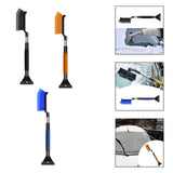 Maxbell Generic Ice Scraper Telescopic Gifts with Comfortable Grip Sturdy Snow Brush Black
