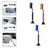 Maxbell Generic Ice Scraper Telescopic Gifts with Comfortable Grip Sturdy Snow Brush Black