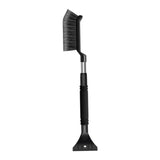 Maxbell Generic Ice Scraper Telescopic Gifts with Comfortable Grip Sturdy Snow Brush Black