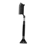 Maxbell Generic Ice Scraper Telescopic Gifts with Comfortable Grip Sturdy Snow Brush Black