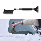 Maxbell Generic Ice Scraper Telescopic Gifts with Comfortable Grip Sturdy Snow Brush Black