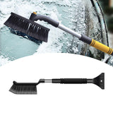 Maxbell Generic Ice Scraper Telescopic Gifts with Comfortable Grip Sturdy Snow Brush Black