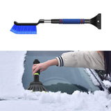 Maxbell Generic Ice Scraper Telescopic Gifts with Comfortable Grip Sturdy Snow Brush Blue
