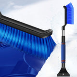 Maxbell Generic Ice Scraper Telescopic Gifts with Comfortable Grip Sturdy Snow Brush Blue