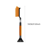 Maxbell Generic Ice Scraper Telescopic Gifts with Comfortable Grip Sturdy Snow Brush Orange