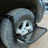 Maxbell Tire Step Folding Tire Mounted Ladder for Rvs SUV Pickup Truck