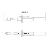 Maxbell Insulation Wire Piercing Probe Multimeter Hook Clip for Industrial