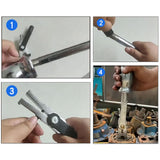 Maxbell Sliding Hammer Puller Practical Professional Vehicle Repair Accessory 2 Jaw Double head
