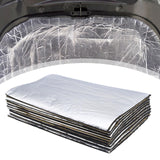 Maxbell 10Pcs Sound Heat Insulation Mat Sound Deadening for Trucks Vehicles Hood 5mm