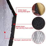 Maxbell 10Pcs Sound Heat Insulation Mat Sound Deadening for Trucks Vehicles Hood 10mm