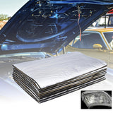 Maxbell 10Pcs Sound Heat Insulation Mat Sound Deadening for Trucks Vehicles Hood 10mm