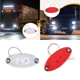 Maxbell LED Side Marker Light Attachment Indicator Lamp for Trailer Rvs Caravan White