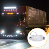 Maxbell LED Side Marker Light Attachment Indicator Lamp for Trailer Rvs Caravan White
