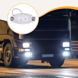 Maxbell LED Side Marker Light Attachment Indicator Lamp for Trailer Rvs Caravan White