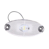 Maxbell LED Side Marker Light Attachment Indicator Lamp for Trailer Rvs Caravan White