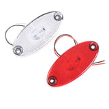 Maxbell LED Side Marker Light Attachment Indicator Lamp for Trailer Rvs Caravan White