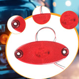 Maxbell LED Side Marker Light Attachment Indicator Lamp for Trailer Rvs Caravan Red