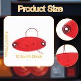 Maxbell LED Side Marker Light Attachment Indicator Lamp for Trailer Rvs Caravan Red