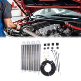 Maxbell Transmission Cooler W/Tube Universal 8 Pass Engine Parts 26,000lbs Gvw Black