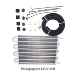 Maxbell Transmission Cooler W/Tube Universal 8 Pass Engine Parts 26,000lbs Gvw Black