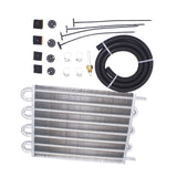 Maxbell Transmission Cooler W/Tube Universal 8 Pass Engine Parts 26,000lbs Gvw Black