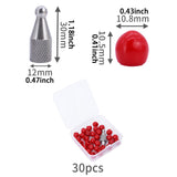 Maxbell 30/50 Pieces Red Paintless Dents Removal Kit for Door Dings Small Dents 30