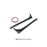 Maxbell 2 Pieces Trunk Sidespoiler Side Wing Air Deflectors Sturdy Easy Installation A