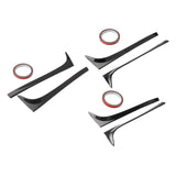 Maxbell 2 Pieces Trunk Sidespoiler Side Wing Air Deflectors Sturdy Easy Installation A
