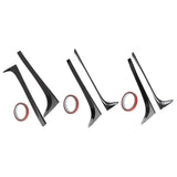 Maxbell 2 Pieces Trunk Sidespoiler Side Wing Air Deflectors Sturdy Easy Installation A