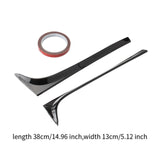 Maxbell 2 Pieces Trunk Sidespoiler Side Wing Air Deflectors Sturdy Easy Installation B