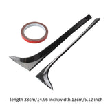 Maxbell 2 Pieces Trunk Sidespoiler Side Wing Air Deflectors Sturdy Easy Installation C