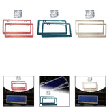 Maxbell License Plate Frame for Women Decorative Sturdy Stainless Steel