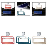 Maxbell License Plate Frame for Women Decorative Sturdy Stainless Steel