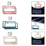 Maxbell License Plate Frame for Women Decorative Sturdy Stainless Steel