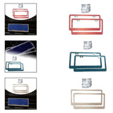 Maxbell License Plate Frame for Women Decorative Sturdy Stainless Steel